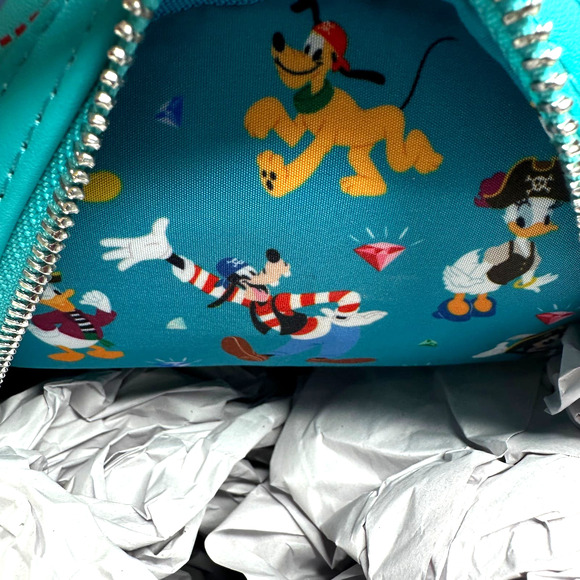 New Loungefly Disney Sensational 6 Pirate Backpack NWT Mickey Mouse and Friends - Picture 8 of 10